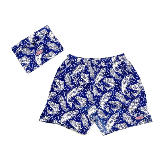 Vineyard Vines Other - Vineyard Vines Blue Fish Swim Trunks Medium